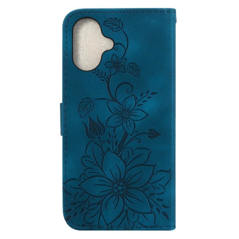 Etui Folio Do iPhone 16 Plus Kwiatowy