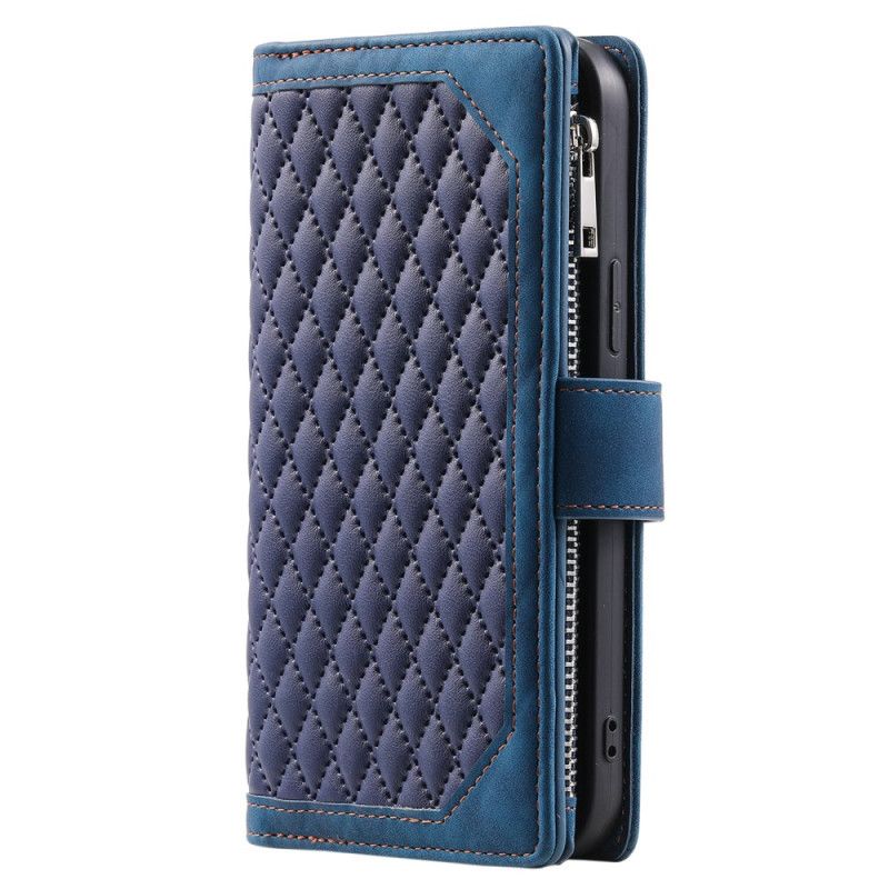 Etui Folio Do iPhone 16 Plus Pikowany Portfel