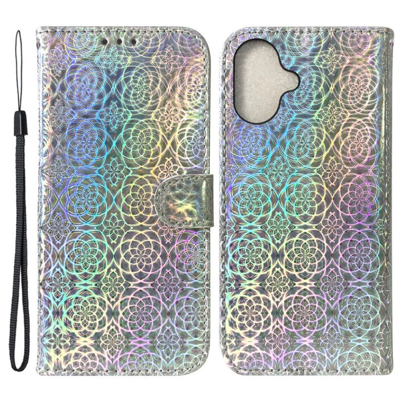 Etui Folio Do iPhone 16 Plus Styl Dyskotekowy