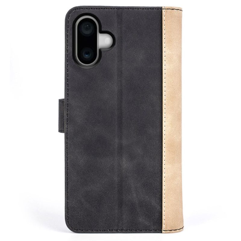 Etui Folio iPhone 16 Plus Dwukolorowy Projekt