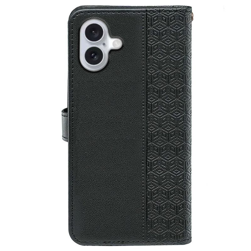 Etui Folio iPhone 16 Plus Fryz W Kostkach Etui Ochronne