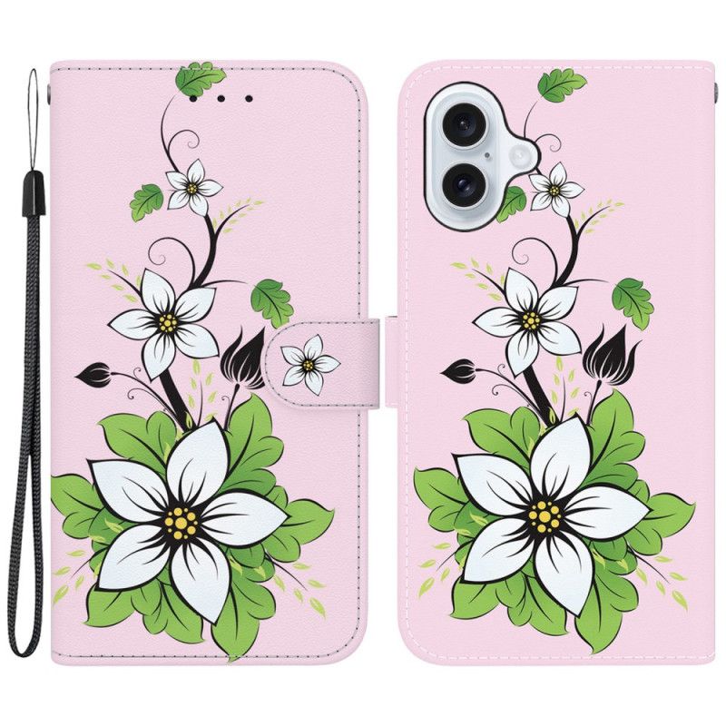 Etui Folio iPhone 16 Plus Lilia Z Paskiem