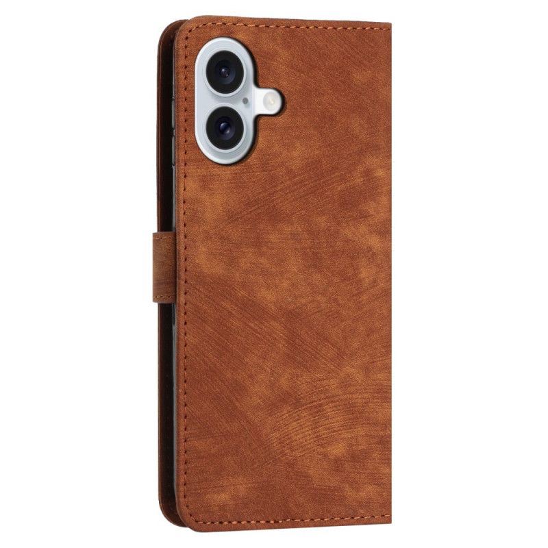 Etui Folio iPhone 16 Plus Linie Z Paskiem