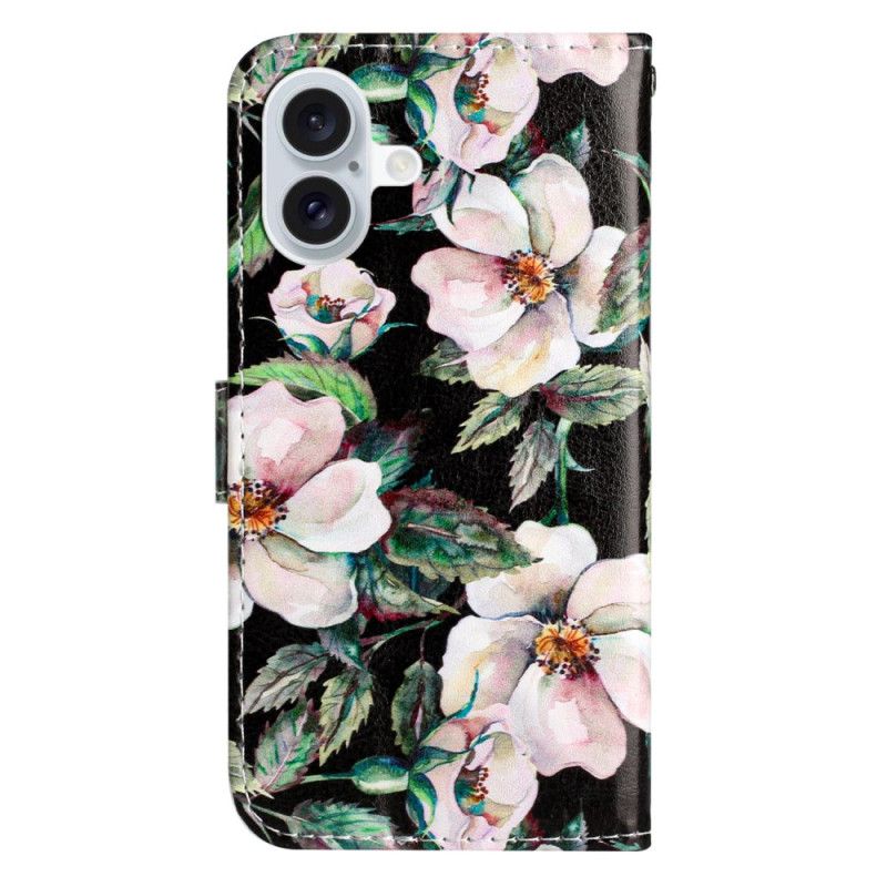 Etui Folio iPhone 16 Plus Magnolie Z Paskiem