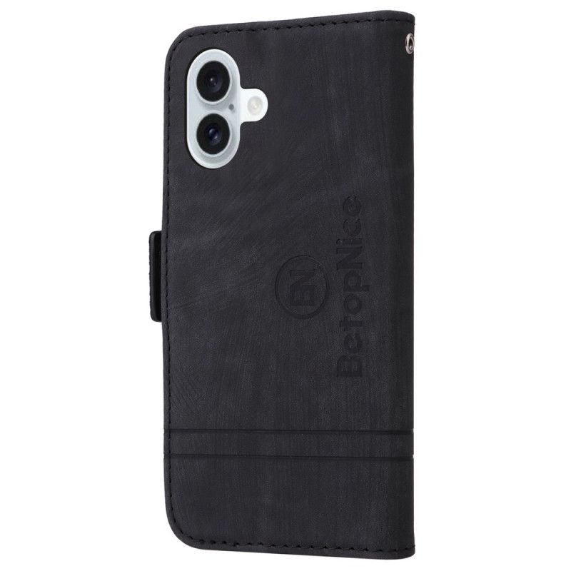 Etui Folio iPhone 16 Plus Przednie Etui Na Karty Betopnice Etui Ochronne