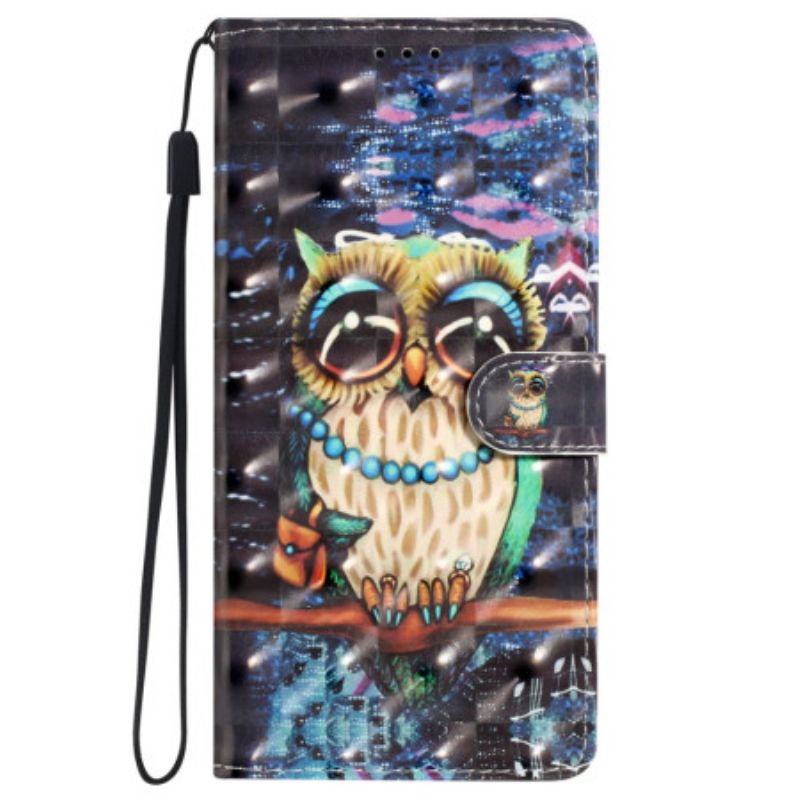 Etui Folio iPhone 16 Plus Stringi Sowa