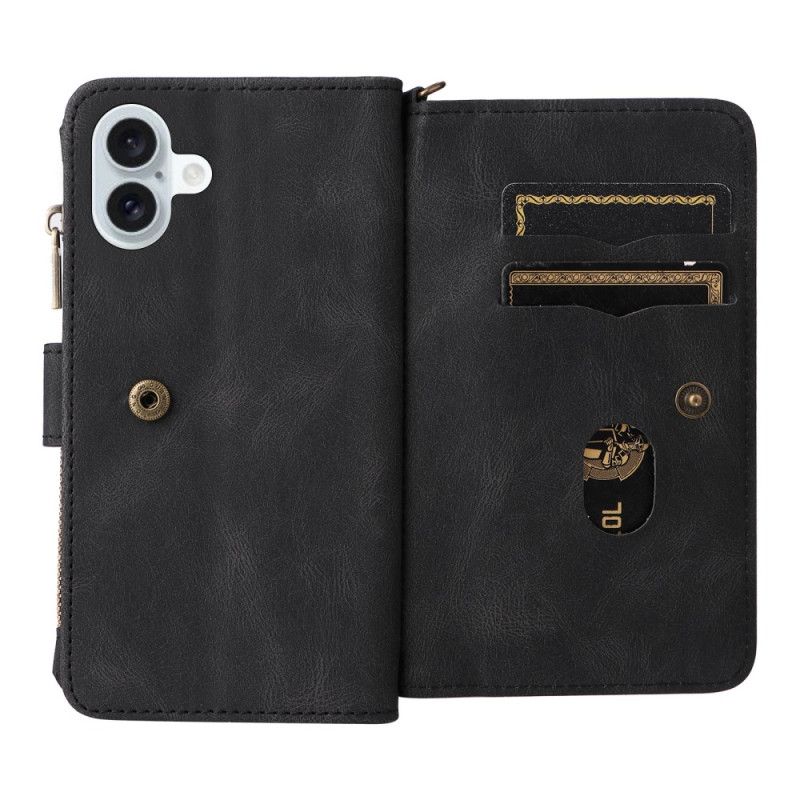 Etui Folio iPhone 16 Plus Wielofunkcyjny