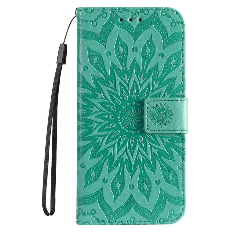 Etui Folio iPhone 16 Plus Wzór Mandali Z Paskiem Etui Ochronne