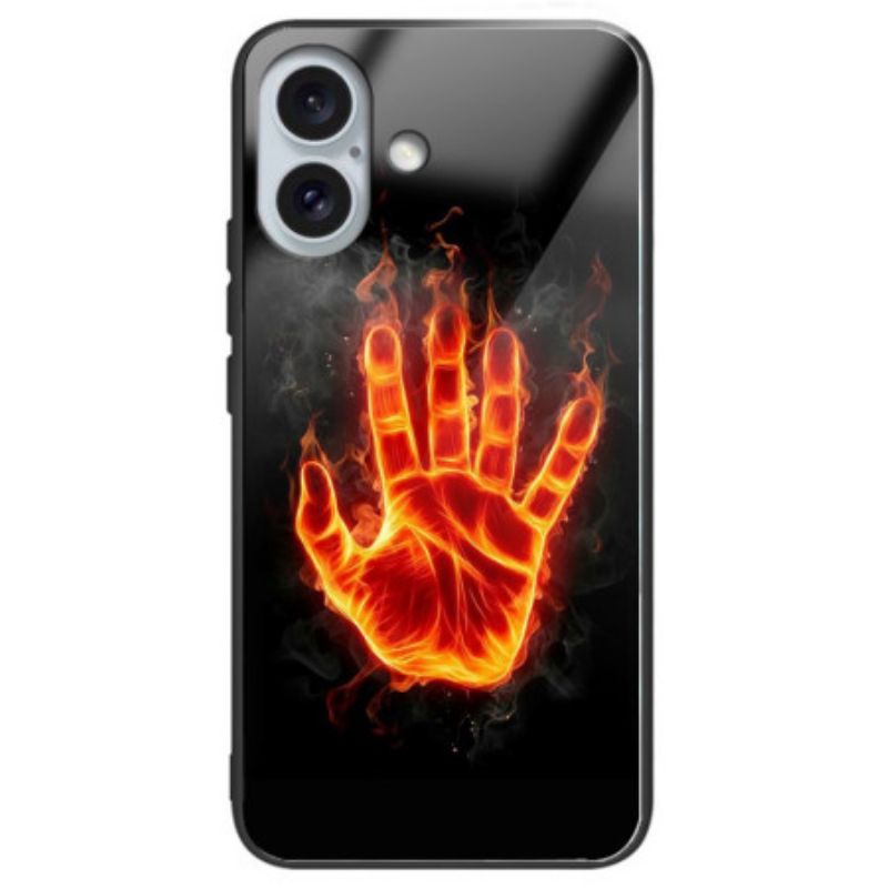 Futerały iPhone 16 Plus Etui Na Telefon Szkło Hartowane Typu Fire Palm