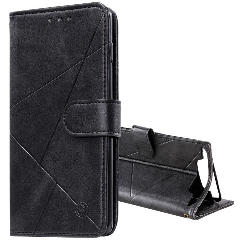 Etui Folio Samsung Galaxy A80 / A90 Czarny Diamentowa Imitacja Skóry Etui Ochronne