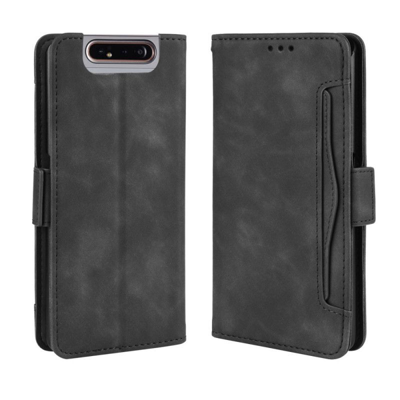 Etui Folio Samsung Galaxy A80 / A90 Czerwony Czarny Multikarta Pierwszej Klasy Etui Ochronne