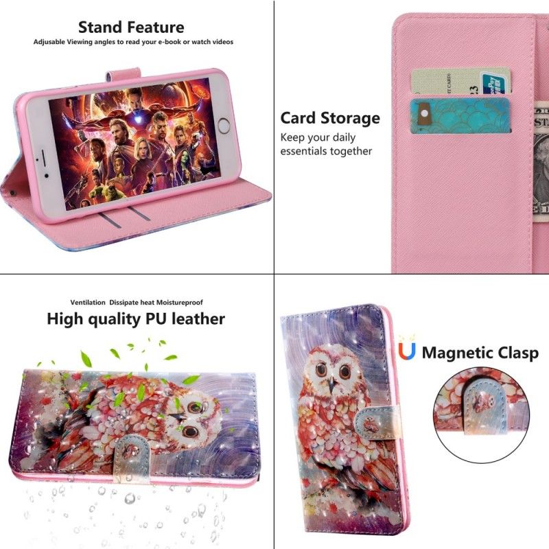 Etui Folio Samsung Galaxy A80 / A90 Zarodek Sowy