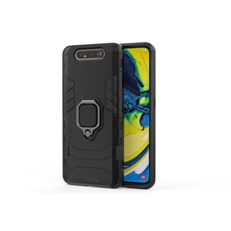 Etui Samsung Galaxy A80 / A90 Czerwony Czarny Pierścień Oporowy