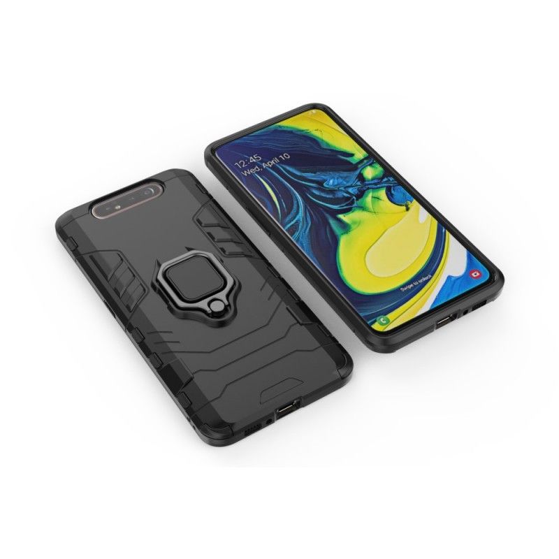 Etui Samsung Galaxy A80 / A90 Czerwony Czarny Pierścień Oporowy