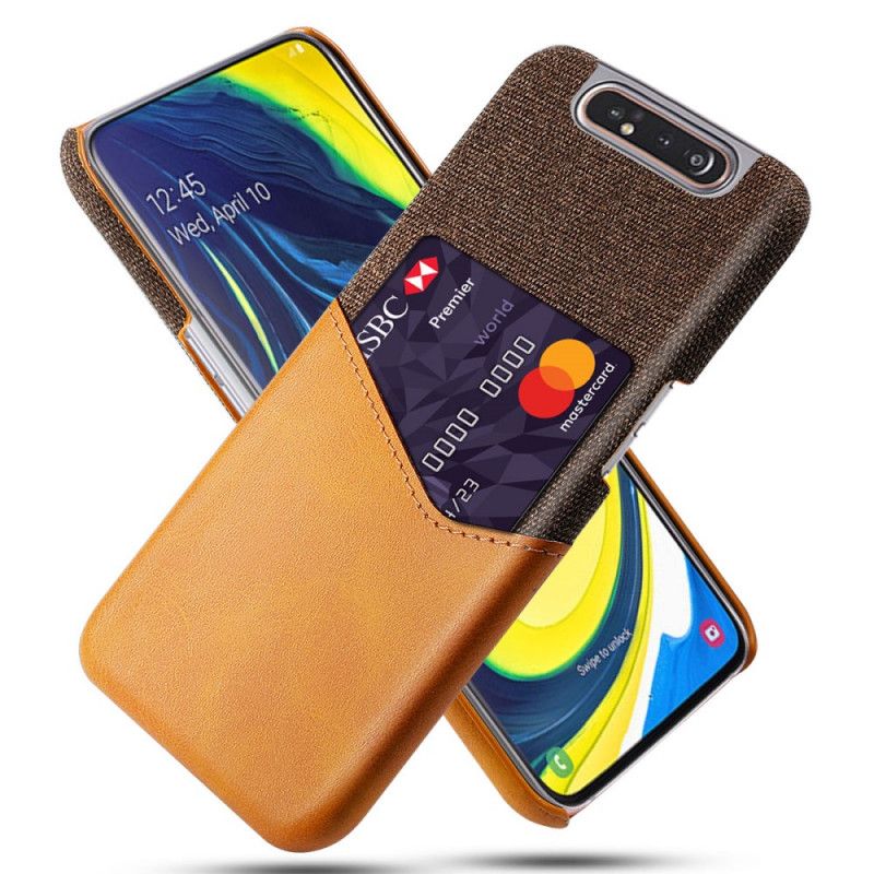 Etui Samsung Galaxy A80 / A90 Czerwony Czarny Posiadacz Karty Ksq Etui Ochronne