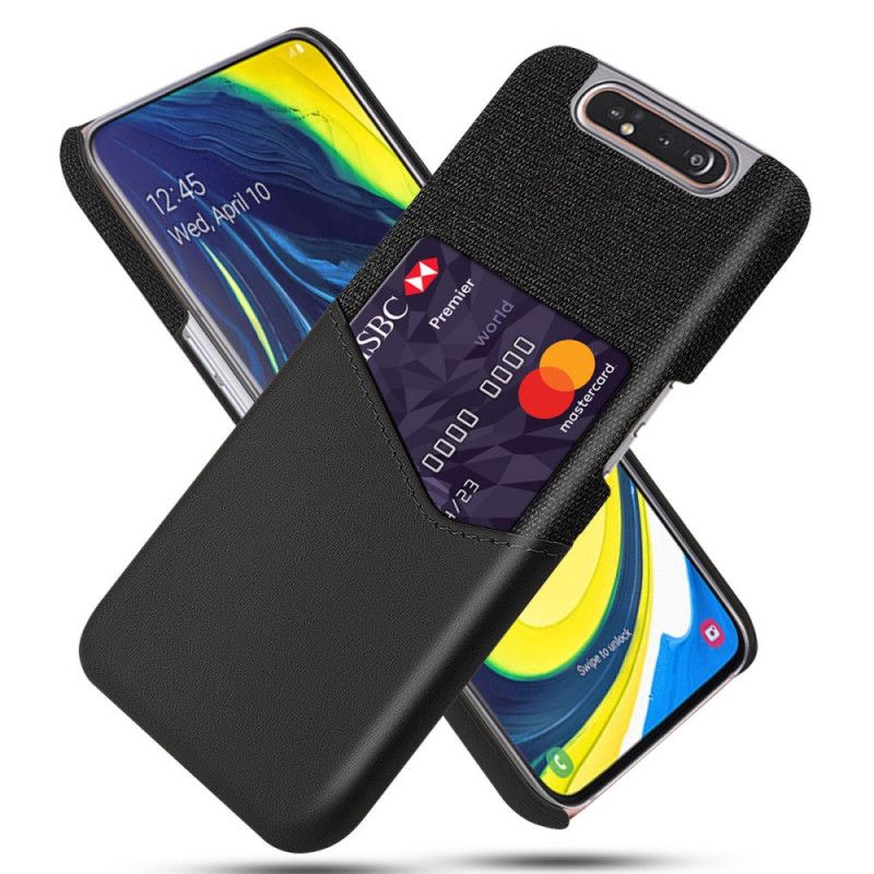 Etui Samsung Galaxy A80 / A90 Czerwony Czarny Posiadacz Karty Ksq Etui Ochronne