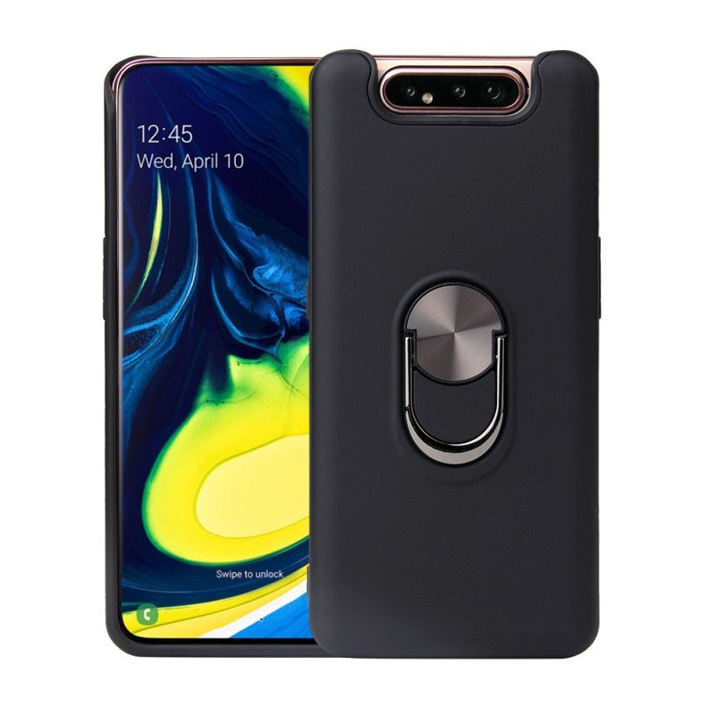 Etui Samsung Galaxy A80 / A90 Czerwony Czarny Zdejmowany Z Pierścieniem Podtrzymującym Etui Ochronne