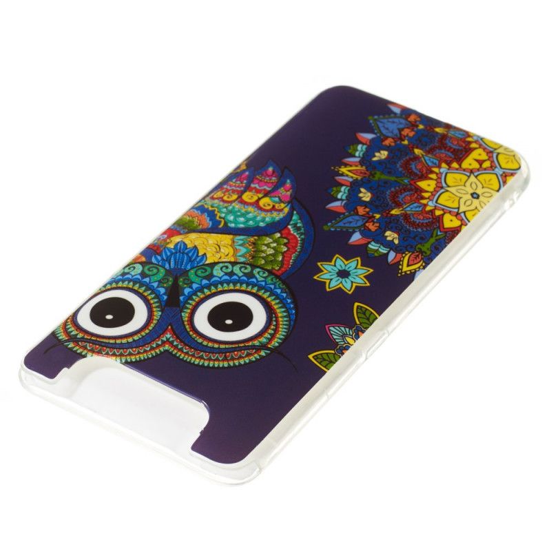 Etui Samsung Galaxy A80 / A90 Fluorescencyjna Sowa Mandala Etui Ochronne