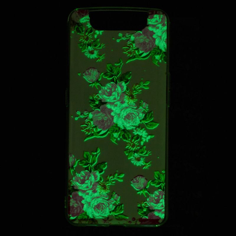 Etui Samsung Galaxy A80 / A90 Fluorescencyjne Kwiaty Wolności Etui Ochronne