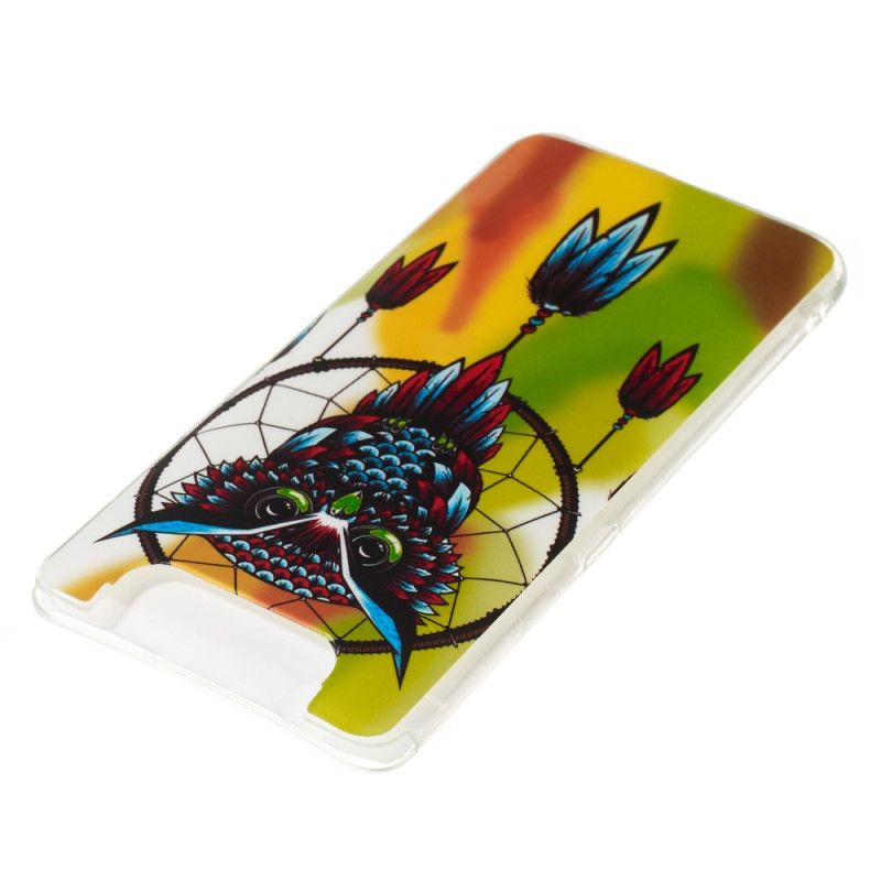 Etui Samsung Galaxy A80 / A90 Fluorescencyjny Łapacz Snów Sowy