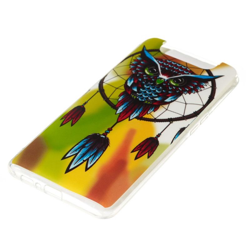 Etui Samsung Galaxy A80 / A90 Fluorescencyjny Łapacz Snów Sowy