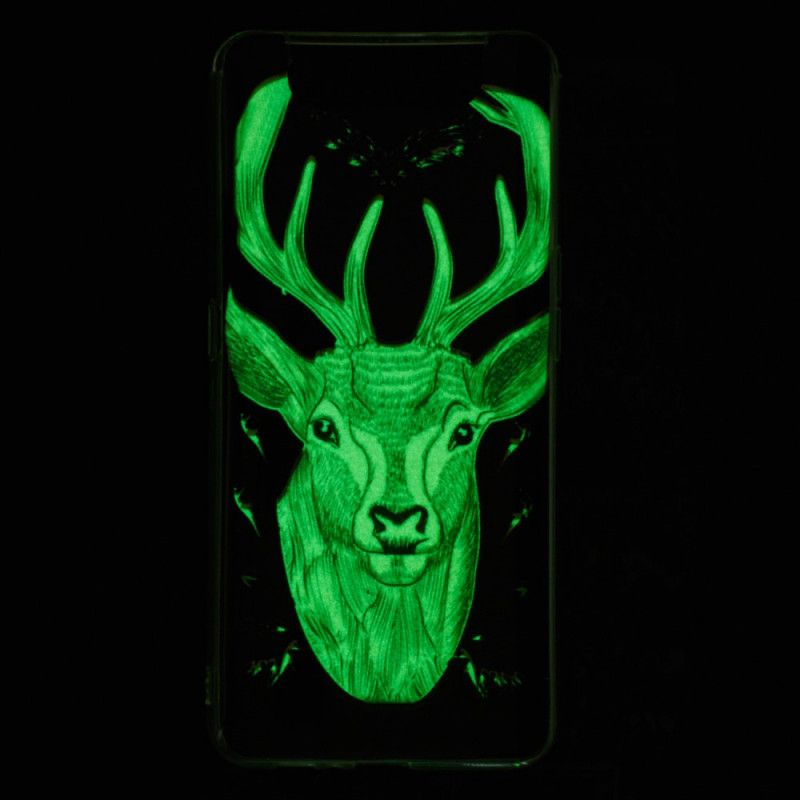 Etui Samsung Galaxy A80 / A90 Fluorescencyjny Majestatyczny Jeleń Etui Ochronne