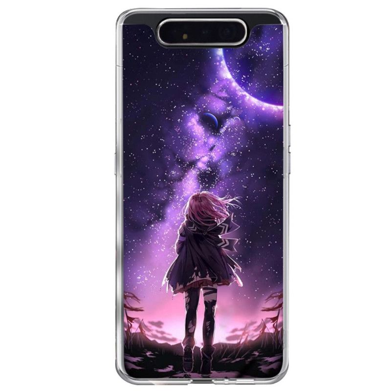 Futerały Samsung Galaxy A80 / A90 Etui na Telefon Magiczna Pełnia Księżyca