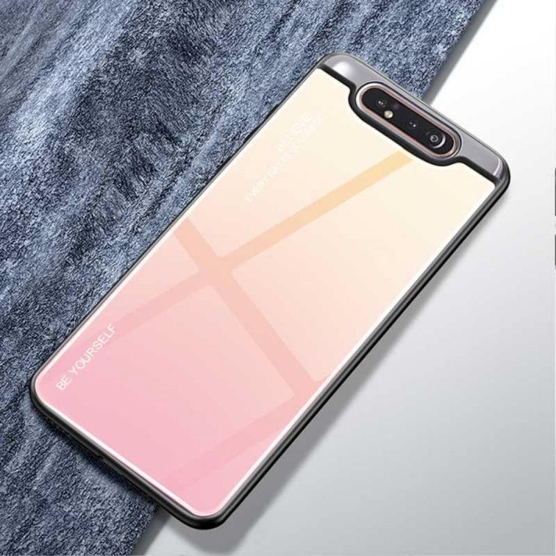 Futerały Samsung Galaxy A80 / A90 Magenta Czerwony Etui na Telefon Bądź Sobą Ze Szkła Hartowanego