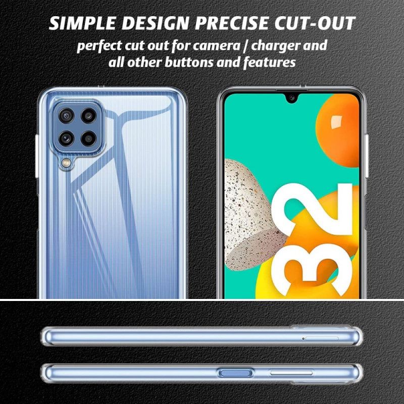 Etui Do Samsung Galaxy M32 Combo Case I Szkło Hartowane Na Ekran