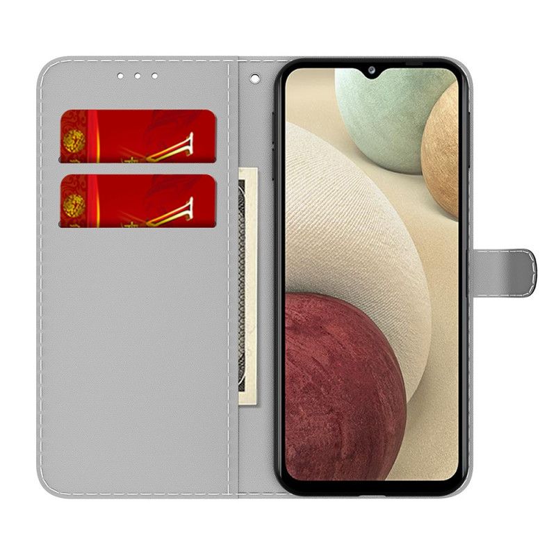 Etui Folio Do Samsung Galaxy M32 Abstrakcyjny Wzór