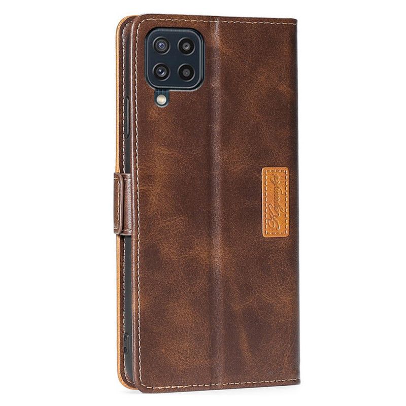 Etui Folio Do Samsung Galaxy M32 Bicolor Sztuczna Skóra