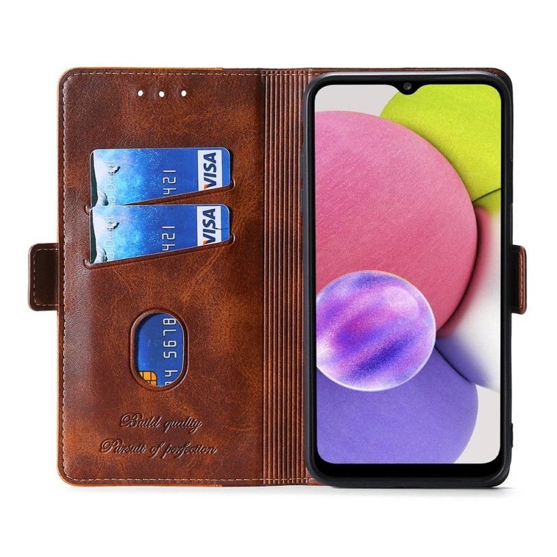 Etui Folio Do Samsung Galaxy M32 Bicolor Sztuczna Skóra