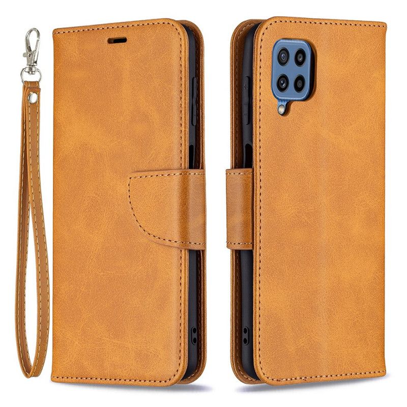 Etui Folio Do Samsung Galaxy M32 Gładka Klapa Ukośna