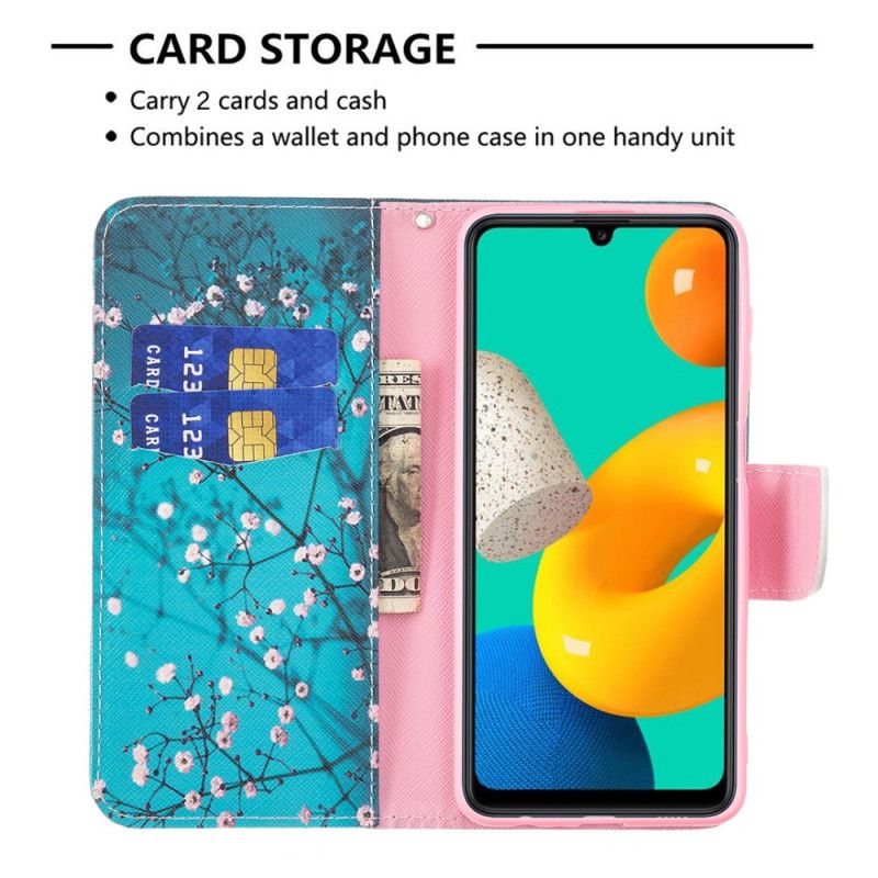 Etui Folio Do Samsung Galaxy M32 Kwitnące Drzewo