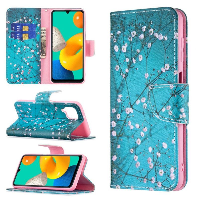 Etui Folio Do Samsung Galaxy M32 Kwitnące Drzewo