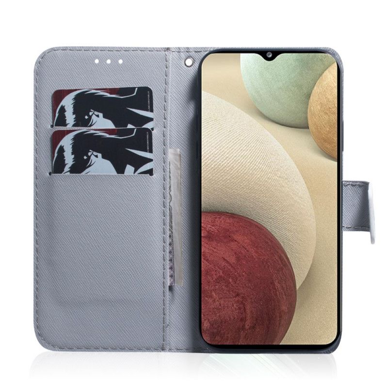 Etui Folio Do Samsung Galaxy M32 Malowanie Sów