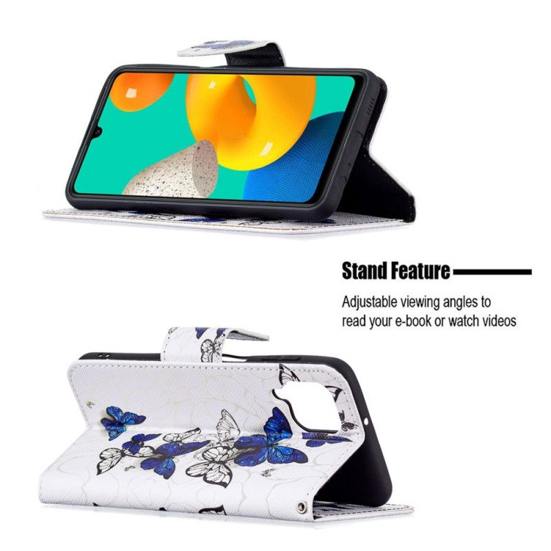 Etui Folio Do Samsung Galaxy M32 Motyle Królowie