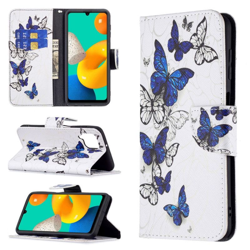 Etui Folio Do Samsung Galaxy M32 Motyle Królowie