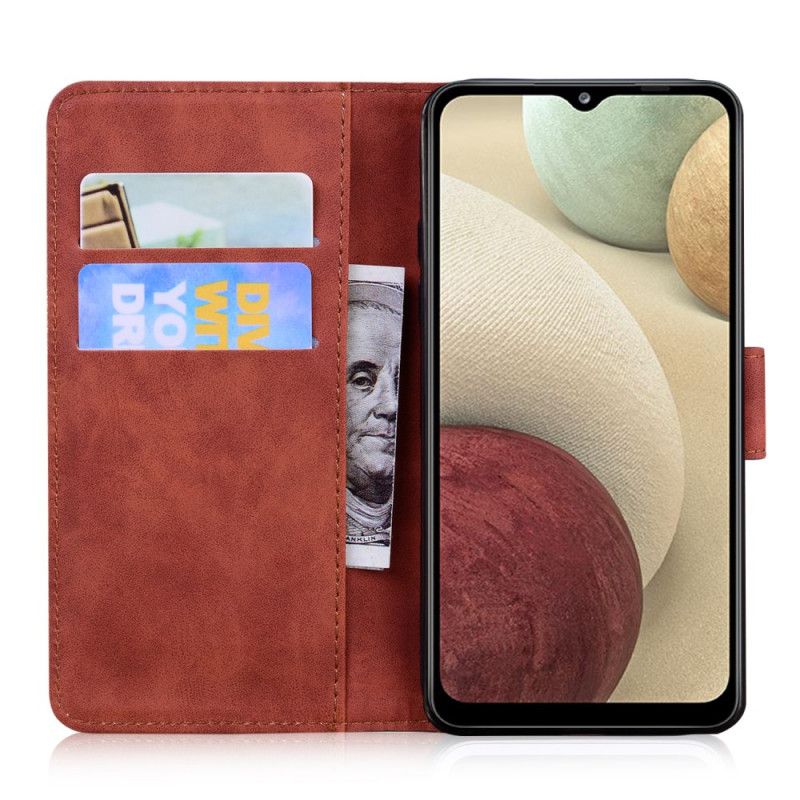 Etui Folio Do Samsung Galaxy M32 Nadruk Z Twarzą Tygrysa