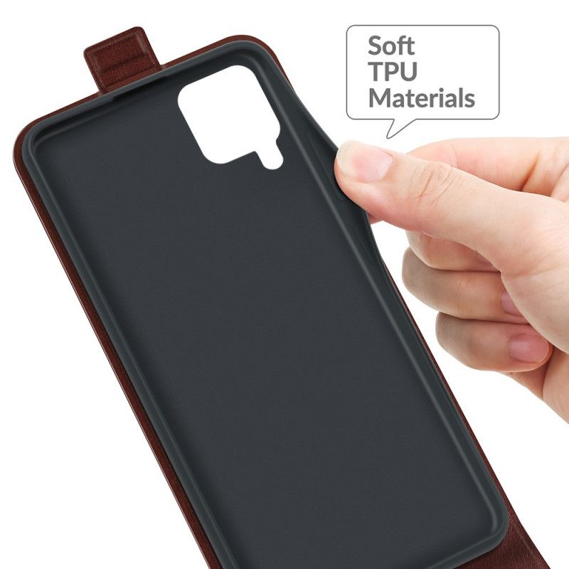 Etui Folio Do Samsung Galaxy M32 Pionowa Klapka Z Efektem Skóry