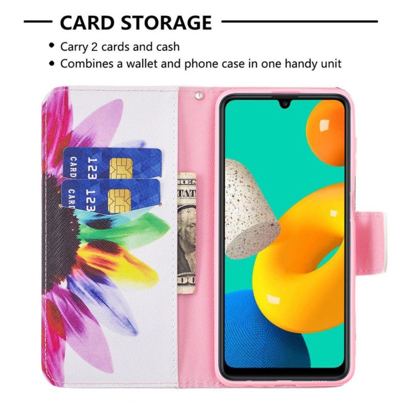 Etui Folio Do Samsung Galaxy M32 Słoń Indyjski