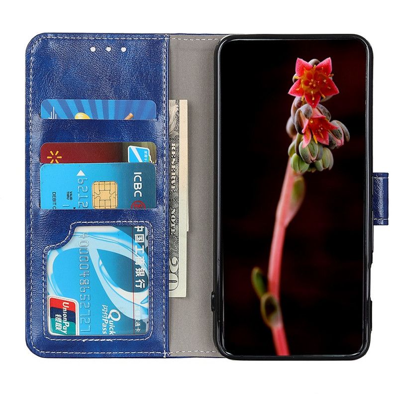 Etui Folio Samsung Galaxy M32 Błyszczące I Widoczne Szwy Etui Ochronne