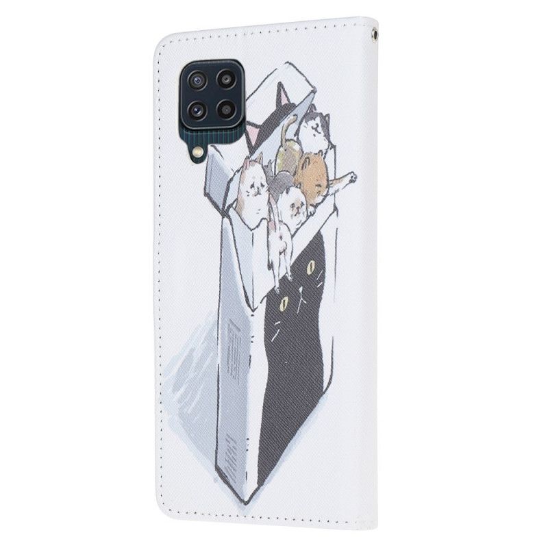 Etui Folio Samsung Galaxy M32 Dostawa Stringi Koty Etui Ochronne