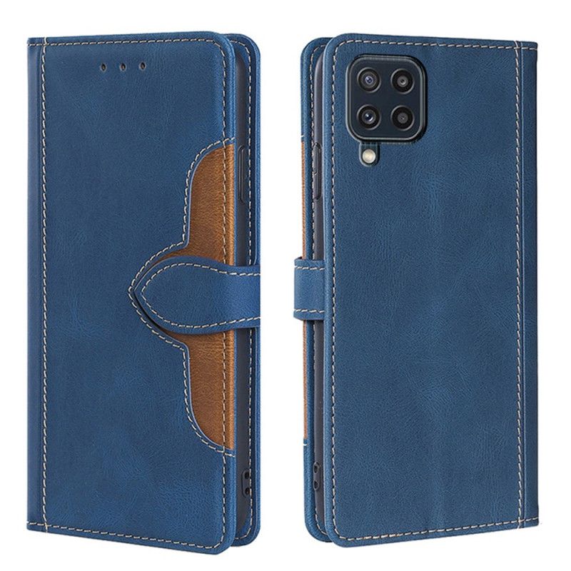 Etui Folio Samsung Galaxy M32 Dwukolorowa Stylowa Skóra Ekologiczna