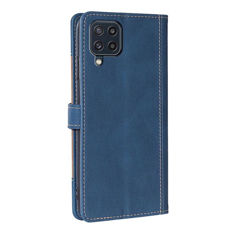 Etui Folio Samsung Galaxy M32 Dwukolorowa Stylowa Skóra Ekologiczna