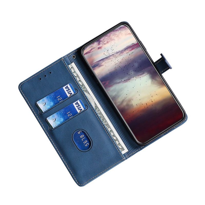 Etui Folio Samsung Galaxy M32 Dwukolorowa Stylowa Skóra Ekologiczna