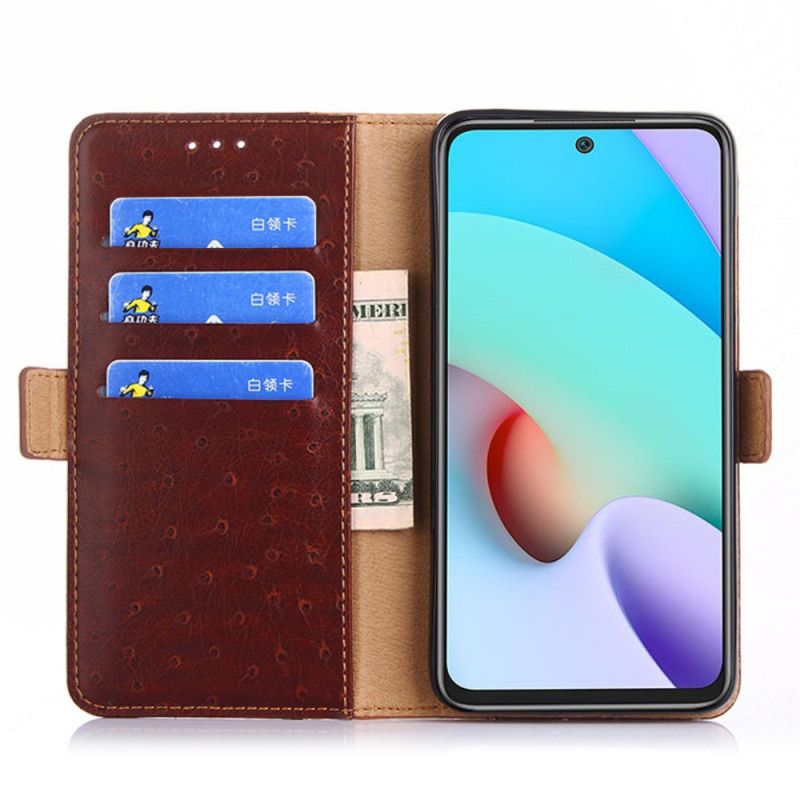 Etui Folio Samsung Galaxy M32 Dwukolorowa Tekstura Skóry Strusia