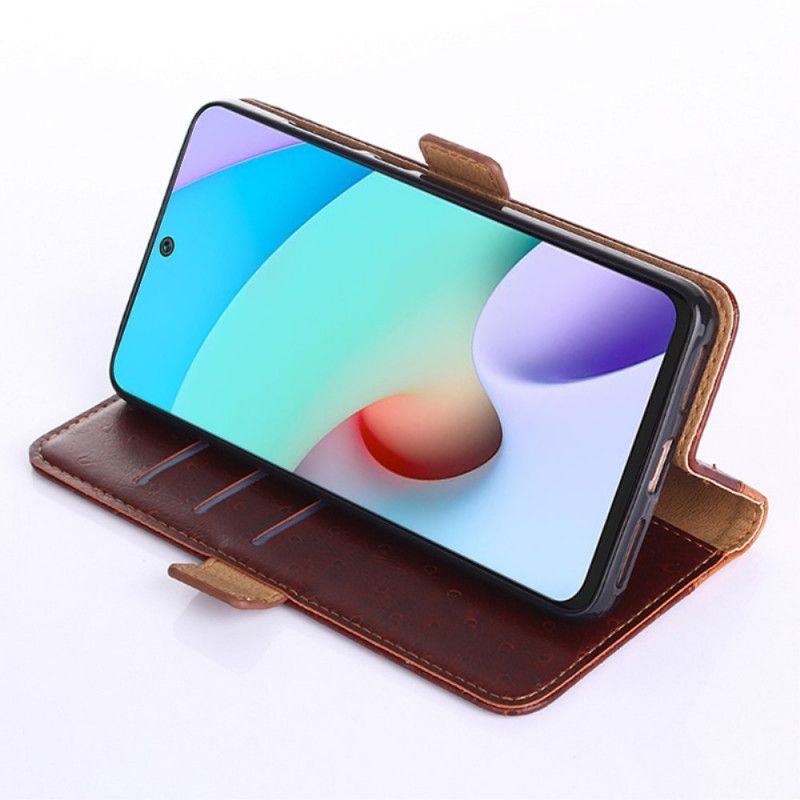 Etui Folio Samsung Galaxy M32 Dwukolorowa Tekstura Skóry Strusia