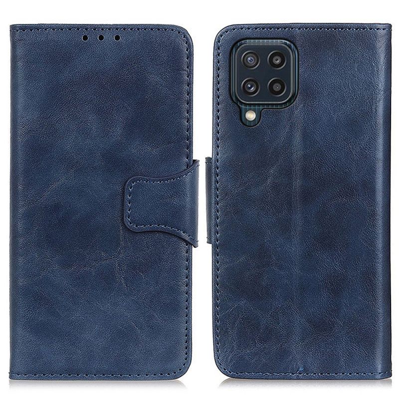 Etui Folio Samsung Galaxy M32 Dwustronne Zapięcie Z Dwoiny Etui Ochronne