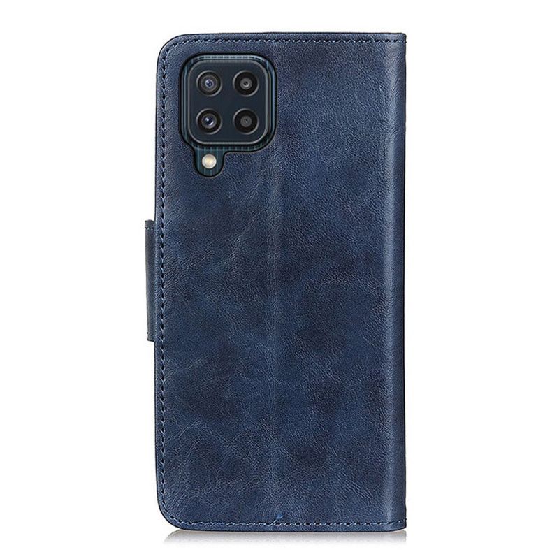 Etui Folio Samsung Galaxy M32 Dwustronne Zapięcie Z Dwoiny Etui Ochronne